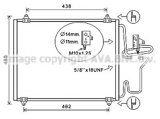 PRASCO RT5248 Condenser, air conditioning